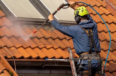 Démoussage et hydrofuge de toiture à la Salette-Fallavaux